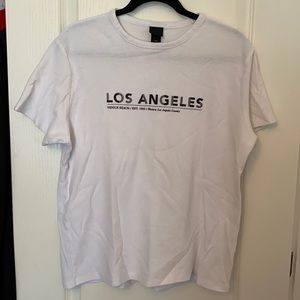 White/Los Angeles crew-neck T-shirt
